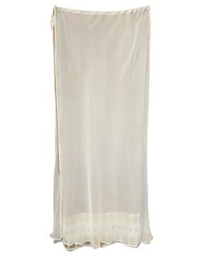 VTG BST Milano Gold Lurex Mesh Sequin Long Skirt • Y2K Archival Party IT 42 US 6
